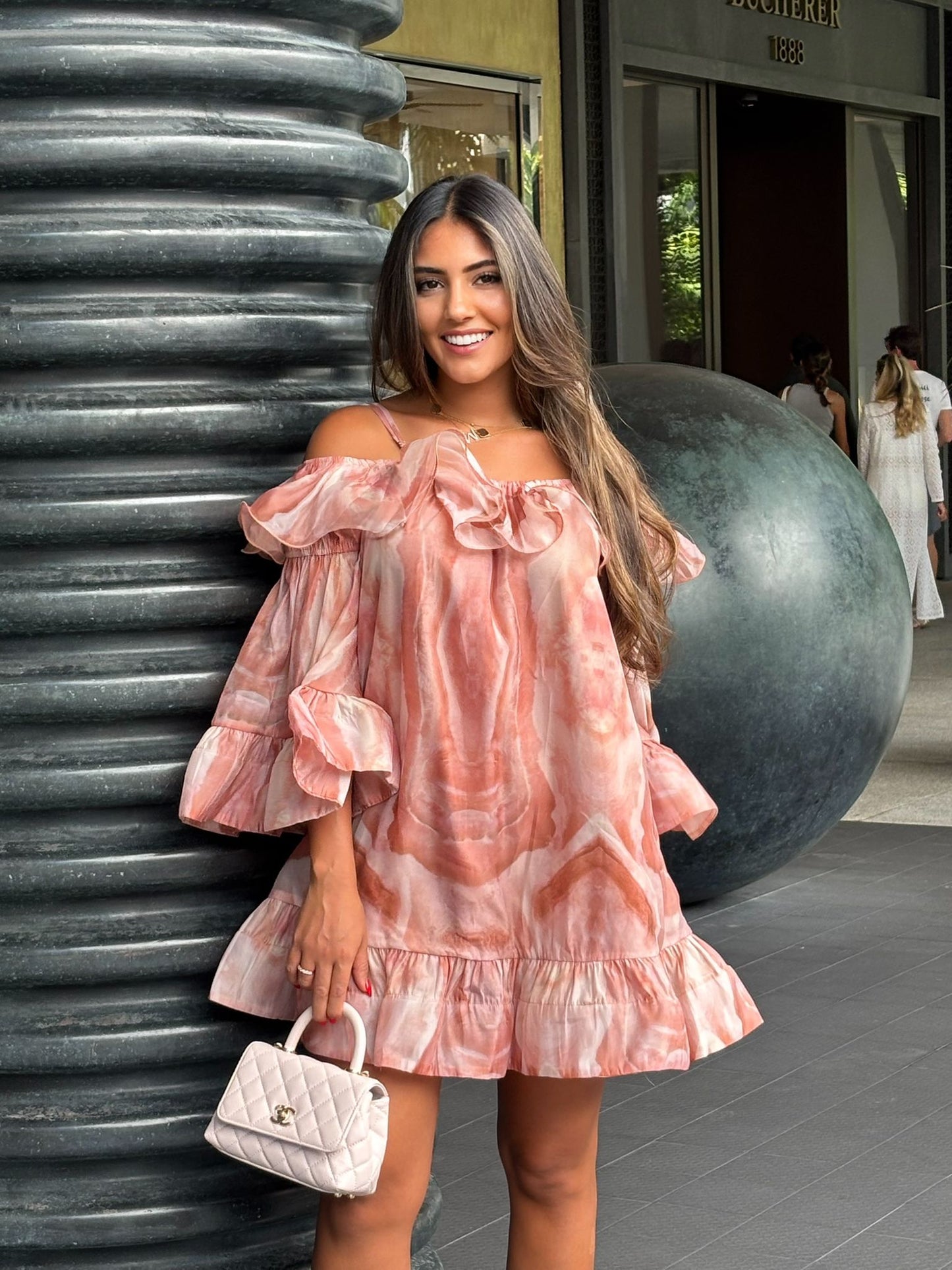 Off-the-shoulder dress