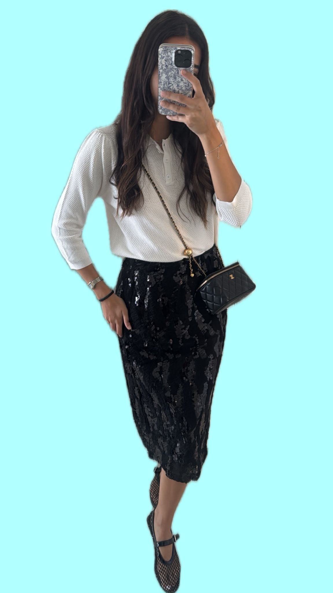 Sequin skirt